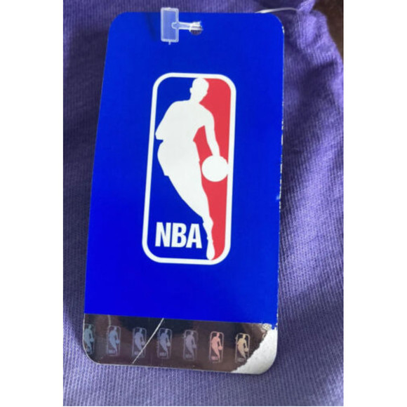 Majestic Threads Women’s Los Angeles Lakers Purple White SS SHIRT Size Medium - Picture 10 of 12